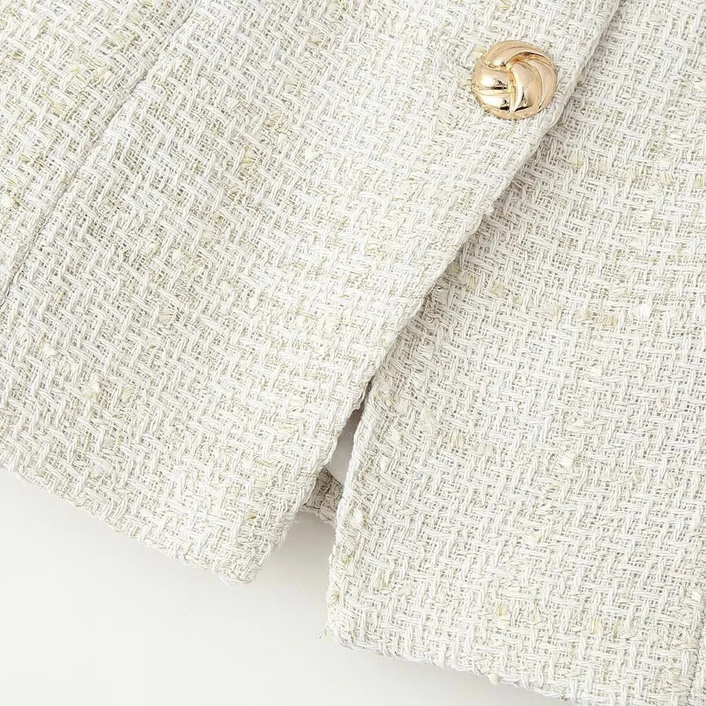 2025 New Women's Clothing European and American Style Fashion Design Sense Small Fragrant Style Decoration Texture Vest