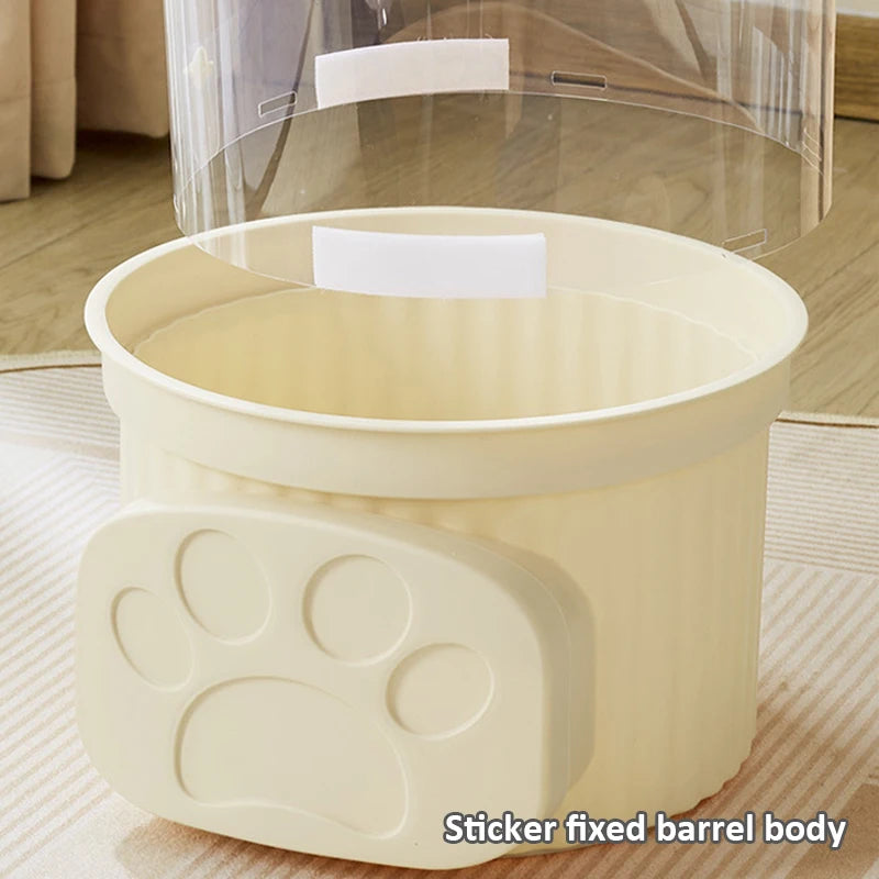 Doll storage Box Transparent Bucket Moistureproof Stuffed Animal Storage Tube Children's toy Organizer Home Organization