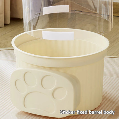Doll storage Box Transparent Bucket Moistureproof Stuffed Animal Storage Tube Children's toy Organizer Home Organization