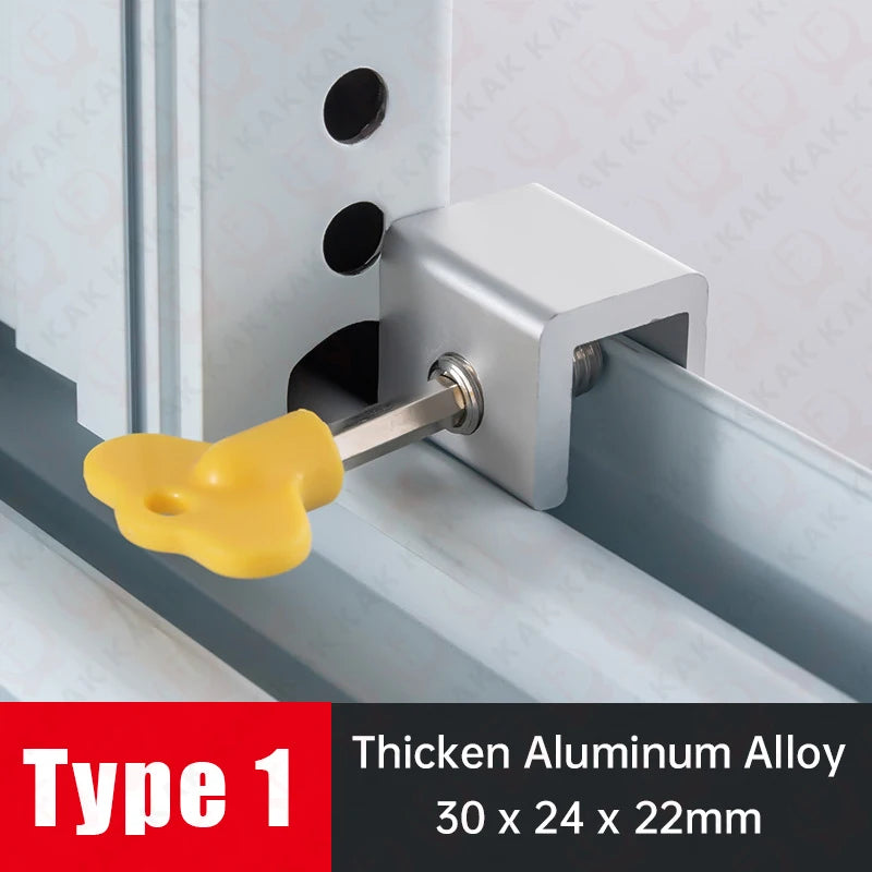 Sliding Sash Stopper Cabinet Locks Straps Doors Security Anti-theft Lock Window Sliding Door Baby Kids Child Safety Doors Lock