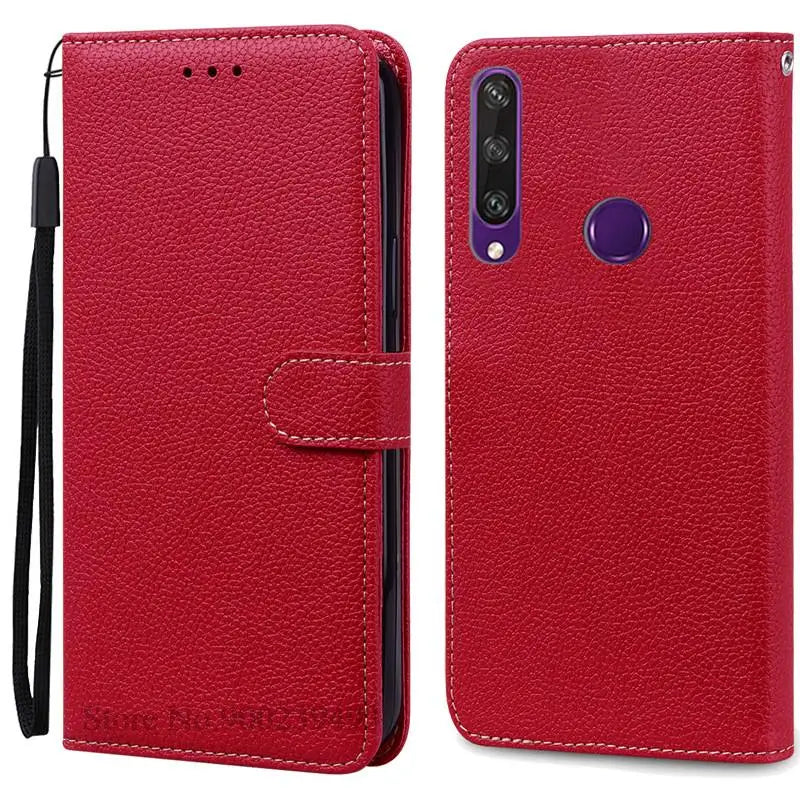 For Huawei Y6P Case Leather Wallet Flip Case For Huawei Y6p Case MED-LX9N Soft Full Cover Coque Fundas for Huawei Y6P Case