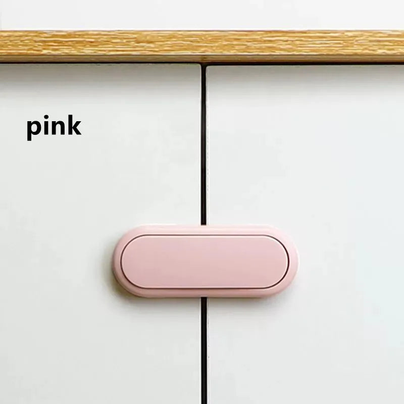 Children's Drawer Safety Latch Cabinet Door Protection Baby Anti Pinch Hand Invisible Lock Opposite Door Wardrobe Lock