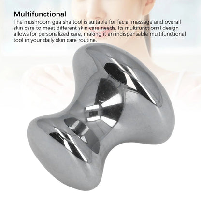 Mushroom Body Gua Sha Tool Mushroom Face Massager Stainless Steel Gua Sha Facial Tool Scraping Massager for Body Face Skin Care