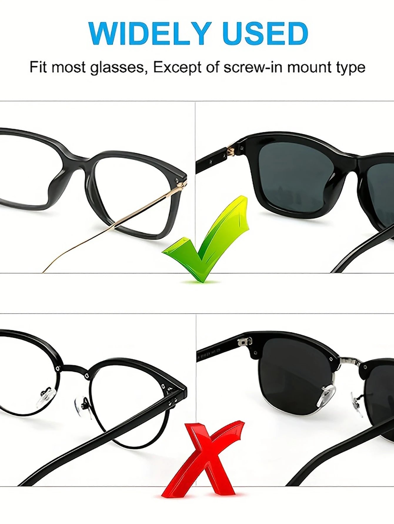 5pairs Eyeglasses Anti Slip Nose Pads Soft Silicone Adhesive Glasses Nose Pads for Plastic Frame Glasses Sunglasses(Black/White)