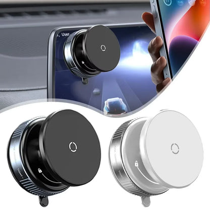 Magnetic Car Mount Mobile Phone Holder Vacuum Adsorption 360° Rotation Super Strong Suction Bracket for Iphone12-16 Smartphone