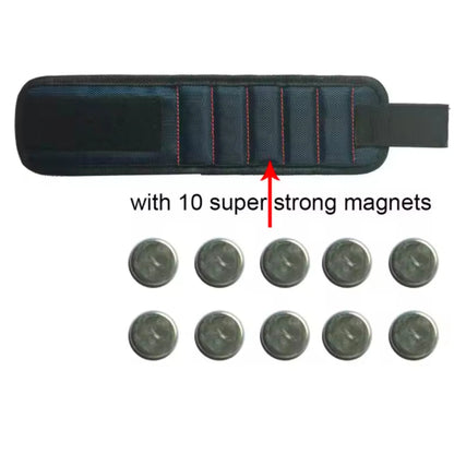 SenNan Magnetic Wristband for Holding Screws Nail Drilling Bits,Wrist Tool Holder Belts with Strong Magnets Gadgets for Unisex