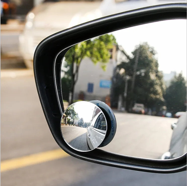 360 Degree HD Blind Spot Mirror Adjustable Car Rearview Convex Mirror for Car Reverse Wide Angle Vehicle Parking Rimless Mirrors