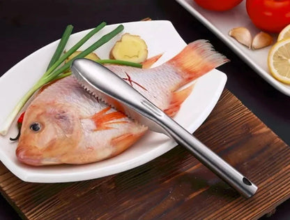 Stainless Steel Fish Skin Brush Scaler For Seafood CleaningTools Fish Skin Brush Scraping Scale Peeler Kitchen Accessorie