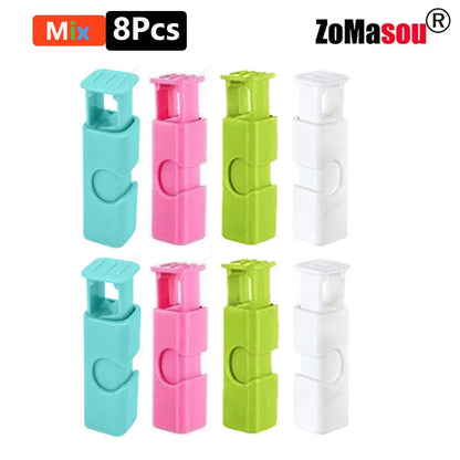 50/1Pcs Reusable Food Sealing Clips Bread Storage Bag Clips For Snack Wrap Bags Spring Clamp Kitchen Organization Sealing Clamp