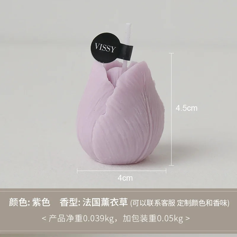 Tulip Scented Candles Gifts Handmade Birthday Gifts Decorative Ornaments Flower Shaped Candles