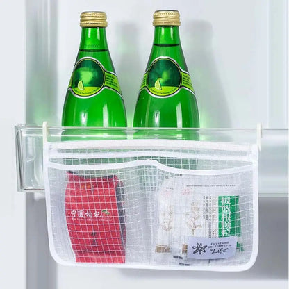 Convenient Hanging Compartment Classification Freezer Household Refrigerator Storage Bag Mesh Bag Fridge Organizer