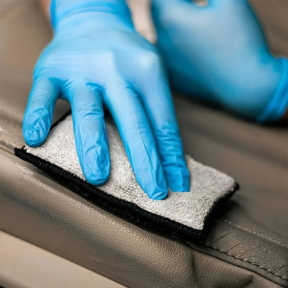 2Pcs Car Interior Scrubbing Sponges, Microfiber Car Wash Sponges, Auto Detailing Scrub Pads, Interior Cleaning Sponges