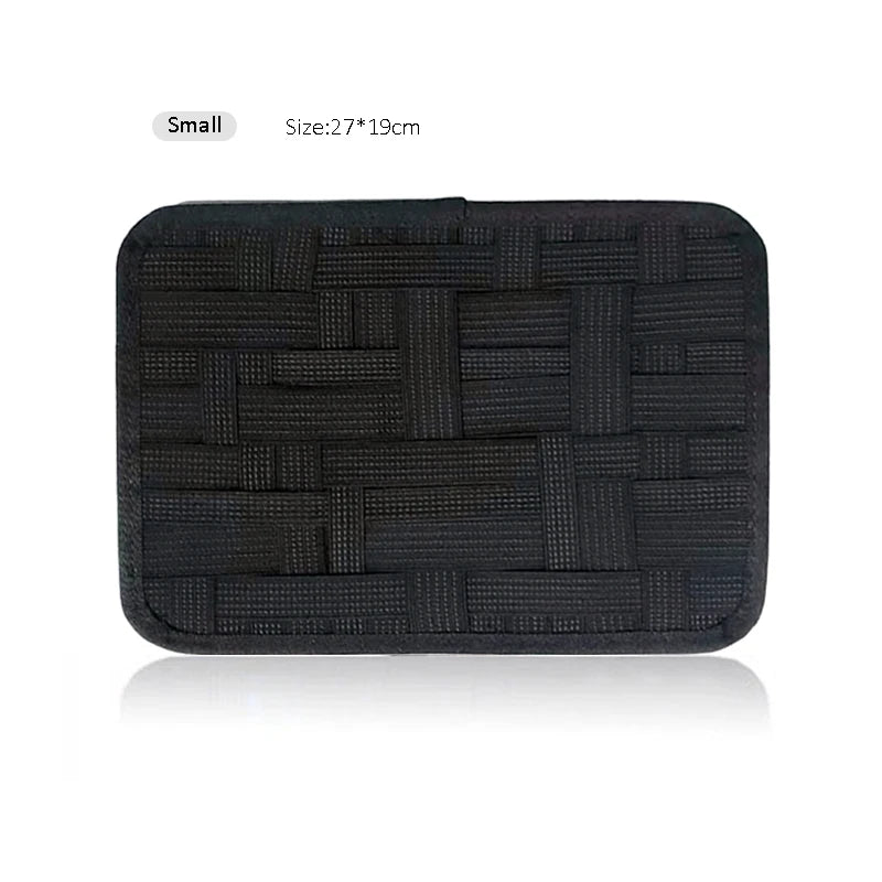 Travel Carrying Elastic Organizer Plate Electronics Accessories Organizer Plate Portable Phone Accessories Storage