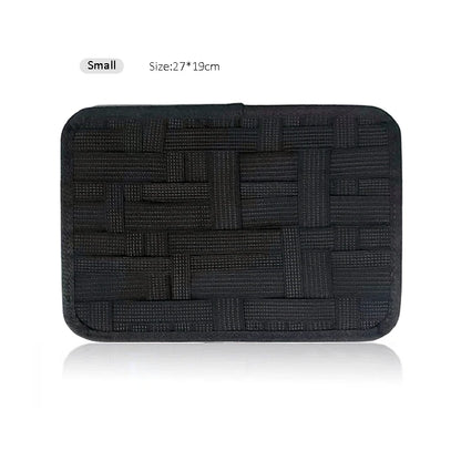 Travel Carrying Elastic Organizer Plate Electronics Accessories Organizer Plate Portable Phone Accessories Storage