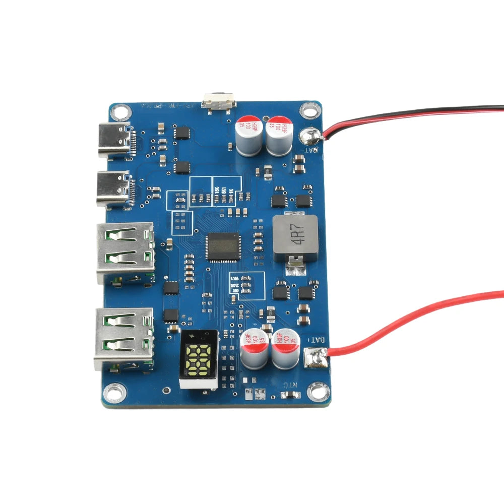 100W PD QC Power Bank Bidirectional Fast Charging Mobile Power Module DIY Power Bank 2-6S Lithium Battery Protection Motherboard