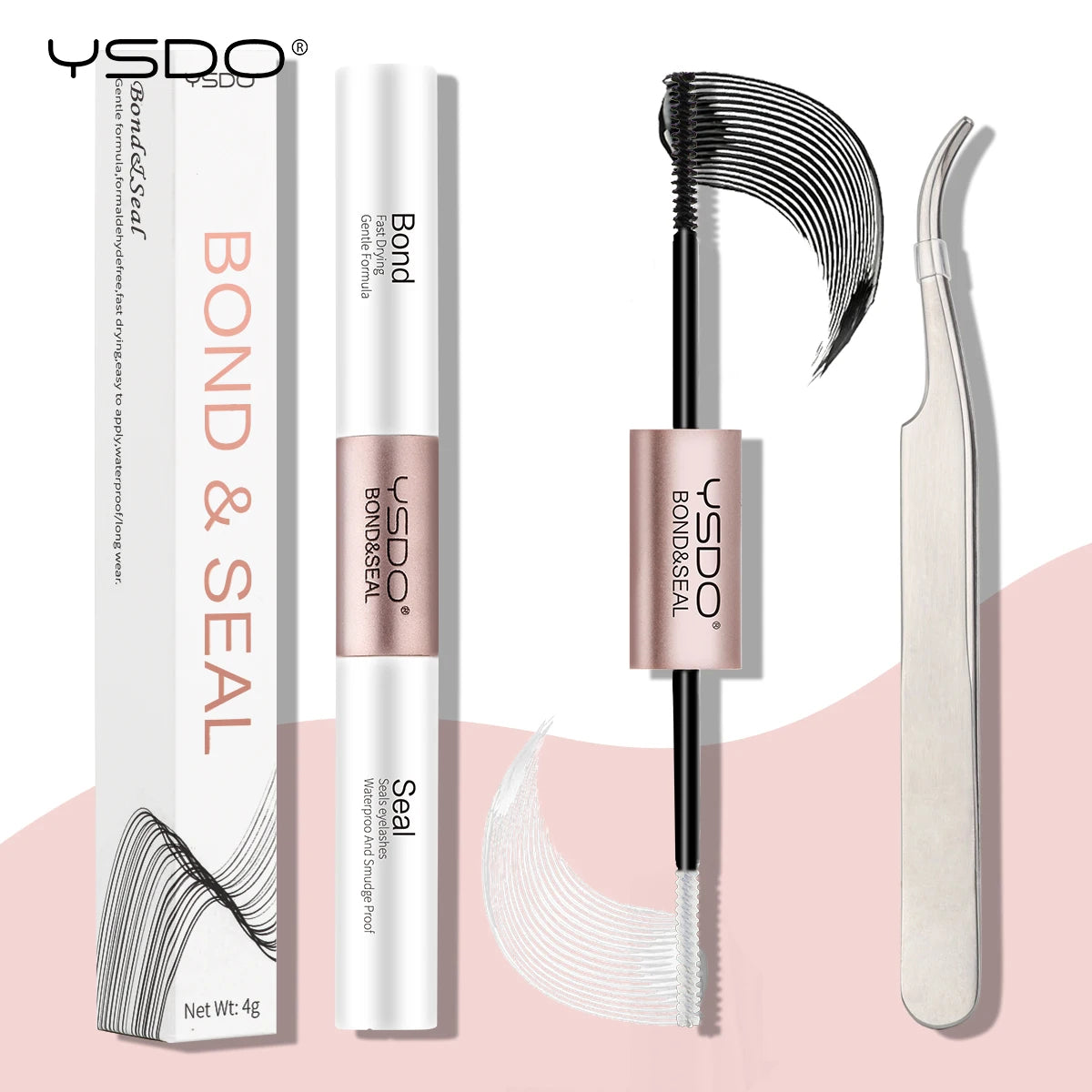 DIY Lash Extension Kit Lash Individual Lashes Clusters8-16mm With Waterproof Lash Bond And Seal Eyelash Tweezers Lash Kit