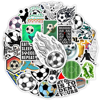 Soccer Football  Stickers Sports Physical Activity DIY Gift Decal for Phones Laptops Bottles Decor Graffiti Waterproof Stickers