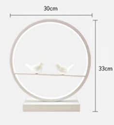 LED Angel table lamps bedroom bedside decorative lamp married couple romantic warm desk lamp