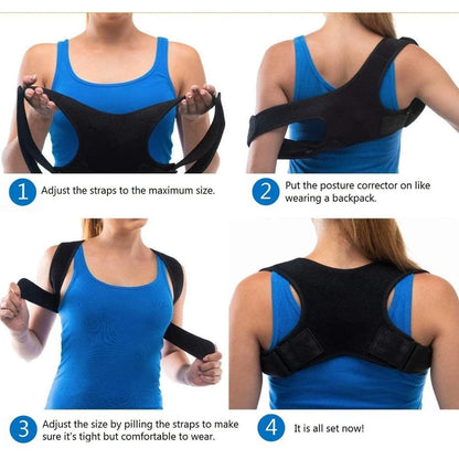 1PCS Posture Corrector for Women Men,Comfortable Posture Trainer for Spinal Alignment Posture Belts,Adjustable Back Straightener