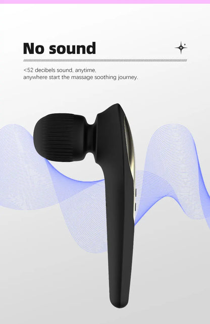 Portable Massage Gun 19 Mode 4 Speed Personal Handheld Vibrating Massager Deep Tissue Muscle Percussion Massager For Full Body