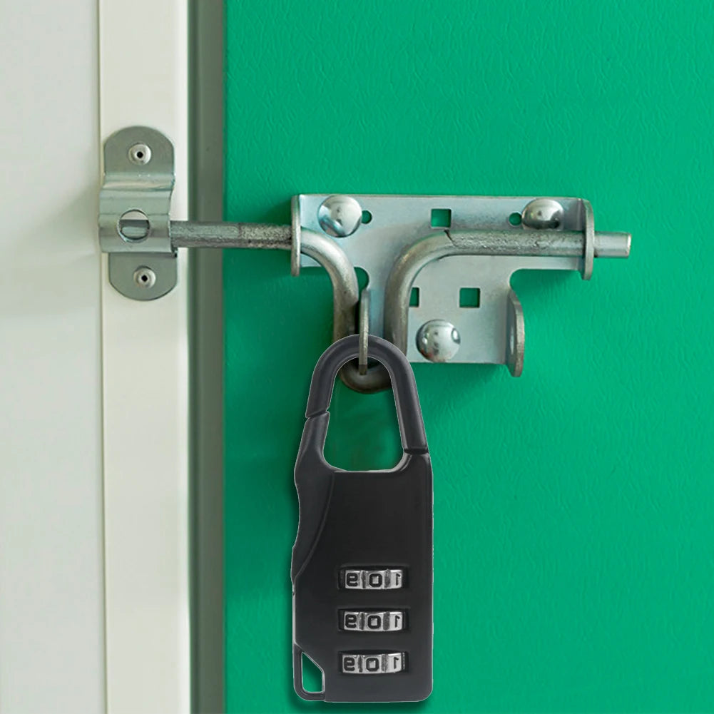 3 Digit Number Combination Pad Lock Padlock Outdoor Waterproof Lock Suitcase Luggage Security Coded Lock Zinc Alloy Code Lock