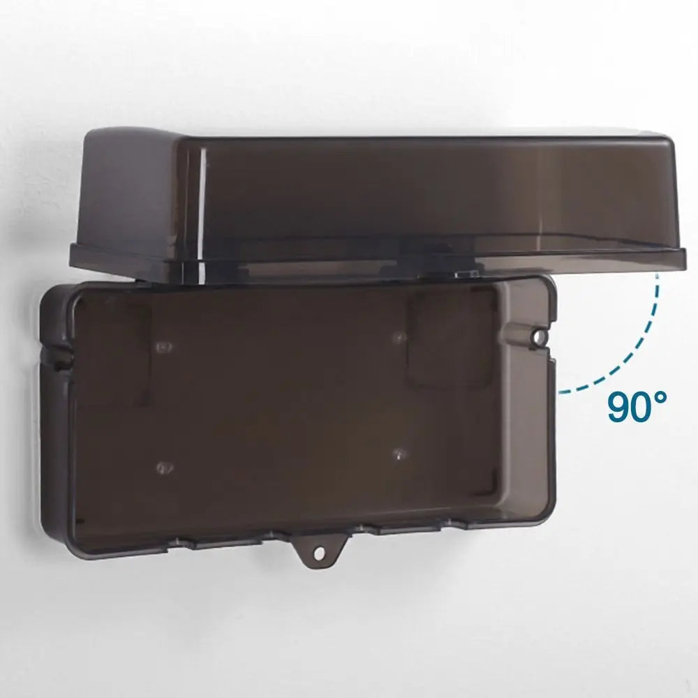 Plastic Cable Management Box Electrical Boxes Rain-Proof Weather Proof Plug Box Lead Cover for Protect Outlet, Plug, Socket