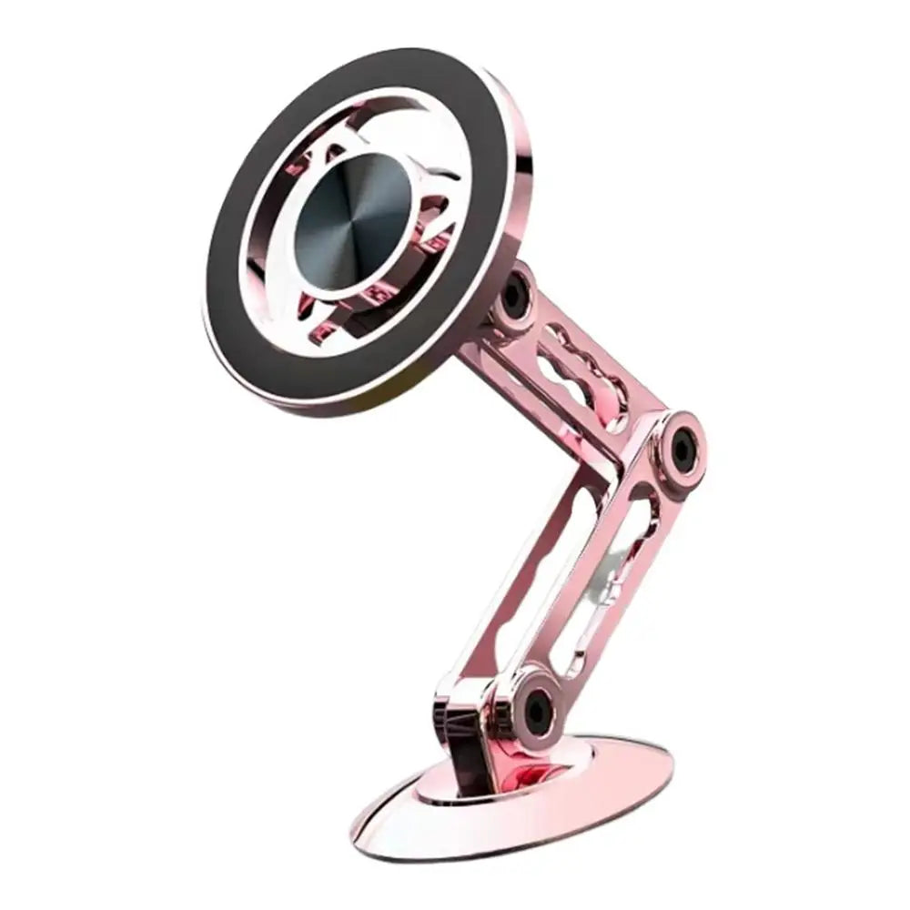 Magnetic Car Phone Holder Mount Ultra Magnetic Alloy Car Phone Mount Aluminum Alloy Long Arm Holder 360 Rotation Folding