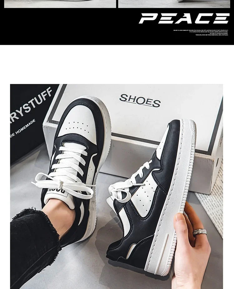 2024 Brand Leather men's Sneakers White Platform Woman Sports Sneakers Female Vulcanized Shoes Sneakers Casual Ladies Trainers