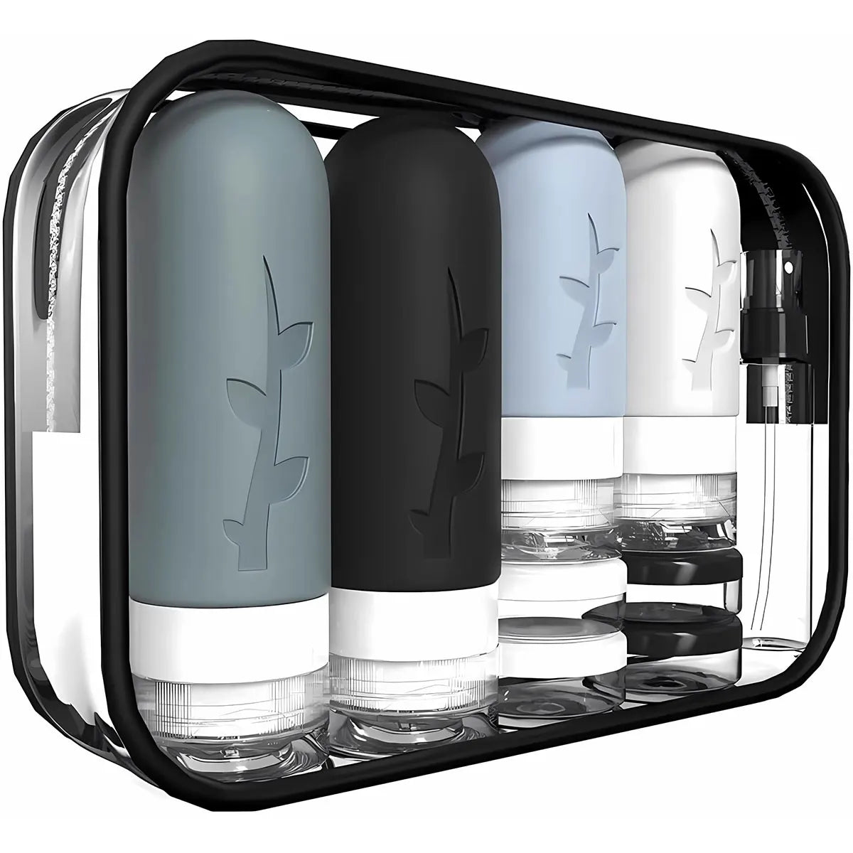 17 travel bottles for toiletries, leak proofand refillable liquidshampooandconditioneressentialfor travel toiletries bottles-liu