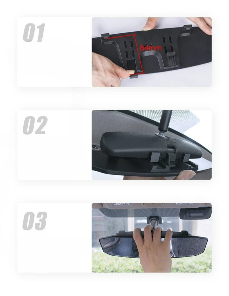 Shunwei car wide field rearview mirror reflector car reversing mirror borderless wide-angle curved mirror baby mirror