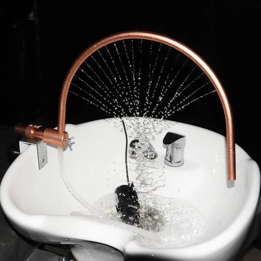 Head Spa Water Frame with Pump for Shampoo Sink, Portable Salon Shower Head Equipment, Shampoo Bowl Waterfall