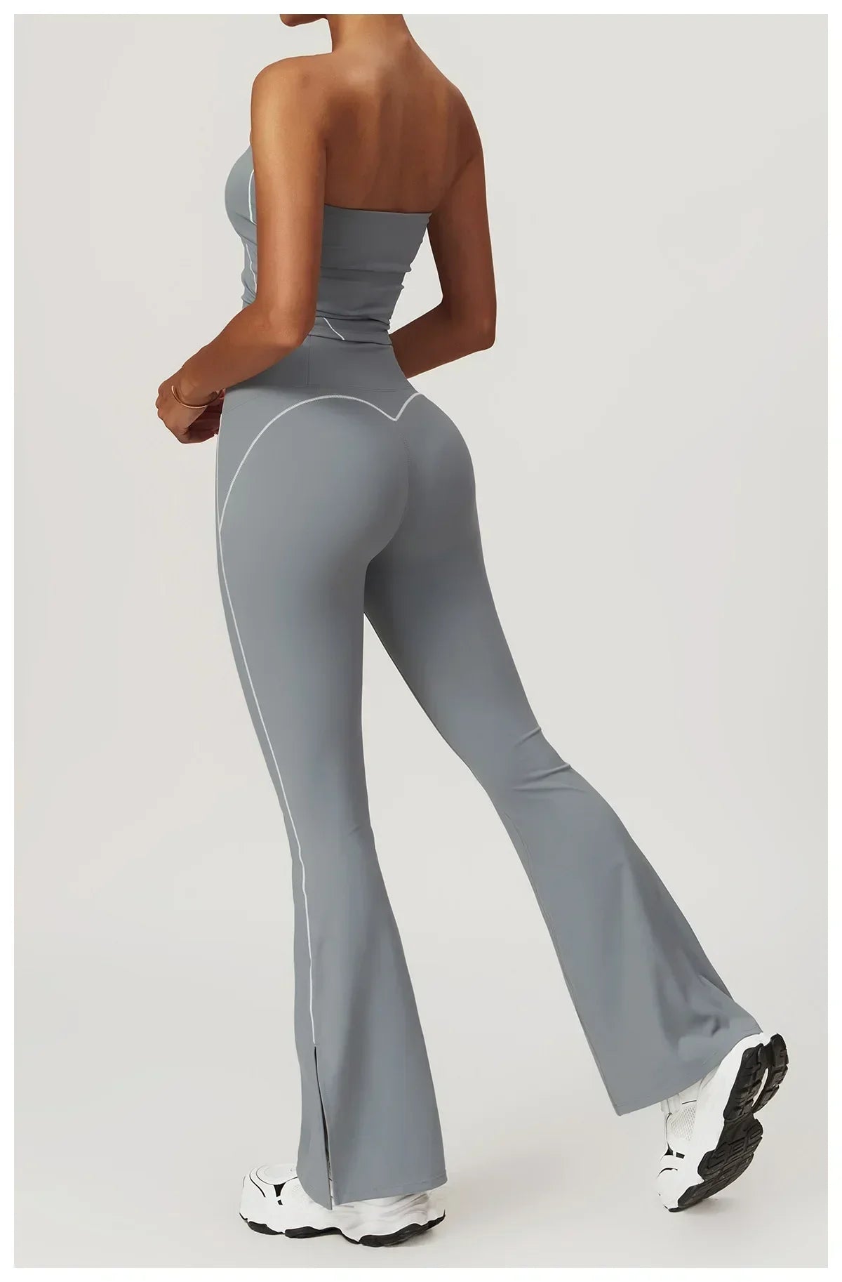 Yoga Pants Women High Waist Lift Hip Fitness Running Training Sweatpants Micro Pants Slim Slim Flared Pants Outer Wear