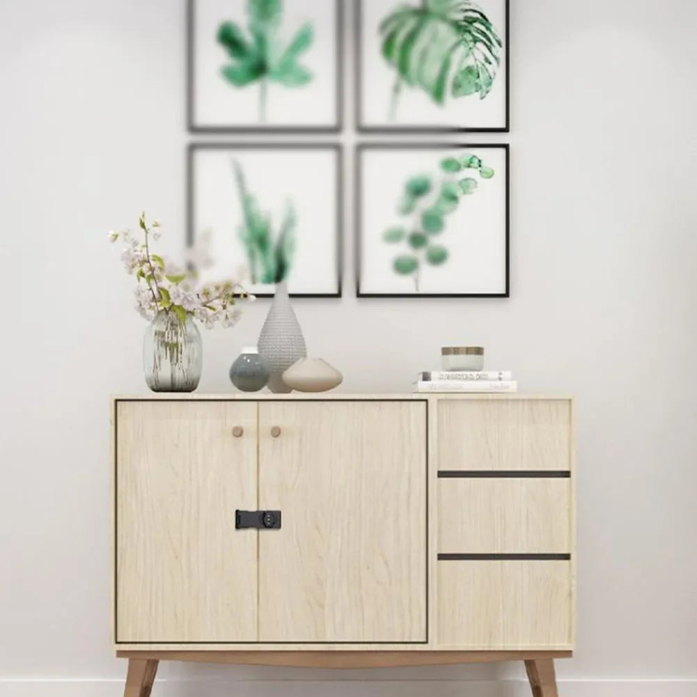 Cabinet Password Lock Drawer Lock 3-Digit Combination Password Lock Security Door Bolt Anti-theft Household Cabinet Hardware