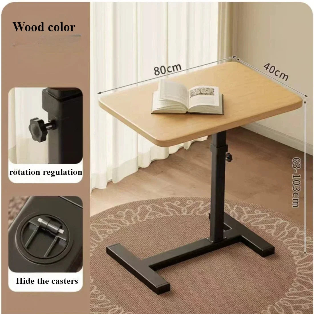 Bedside Table Mobile Lift Computer Desk Living Room Sofa Side Table Folding Desk Bedroom Simple in Bed Study Tables Workbench