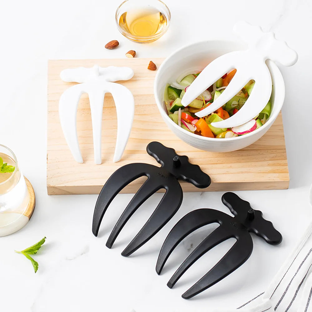 2 Pieces Salad Hands Multifunctional Salad Mixing Kitchen Utensil Tossing Tool Tool Salad Tongs Fruit Claw Salad Accessories
