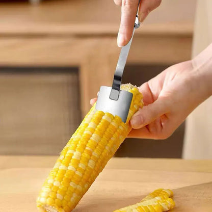 Stainless Steel Corn Planer Ergonomic Handle Corn Peeler Peel, Separate & Enjoy Fresh Corn with Minimal Effort