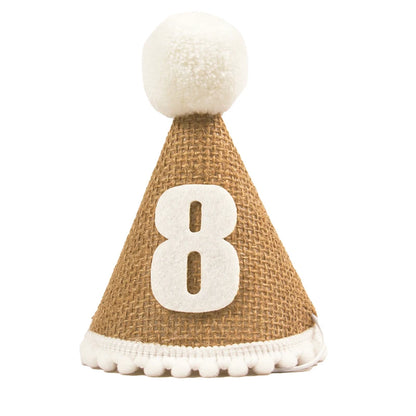 Burlap 1st Birthday Hat Baby First Birthday Party Newborn Boy Girl 1 2 3 Year old Headband Baby Shower Birthday Party Decor