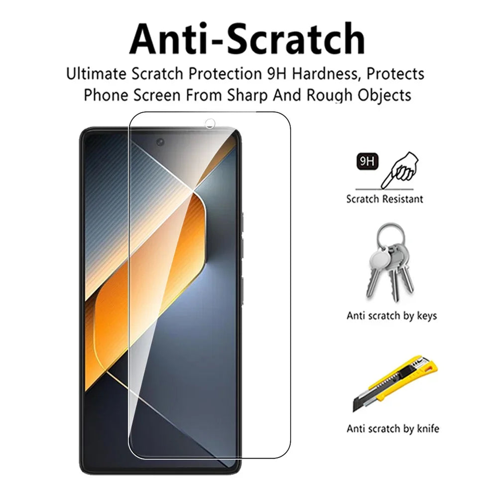 2In1 Tempered Glass Case Screen Protectors For Tecno Pova 6 Pova6 Pro 6Pro 5G Camera Lens Protective Films