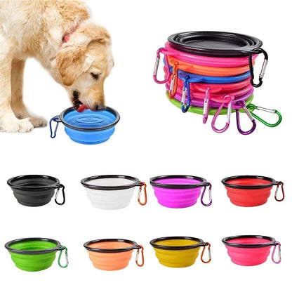 Pet Folding Bowl Pet Bowl TPE Travel Outdoor Drinking Water Portable Dog Bowl Retractable Bowl