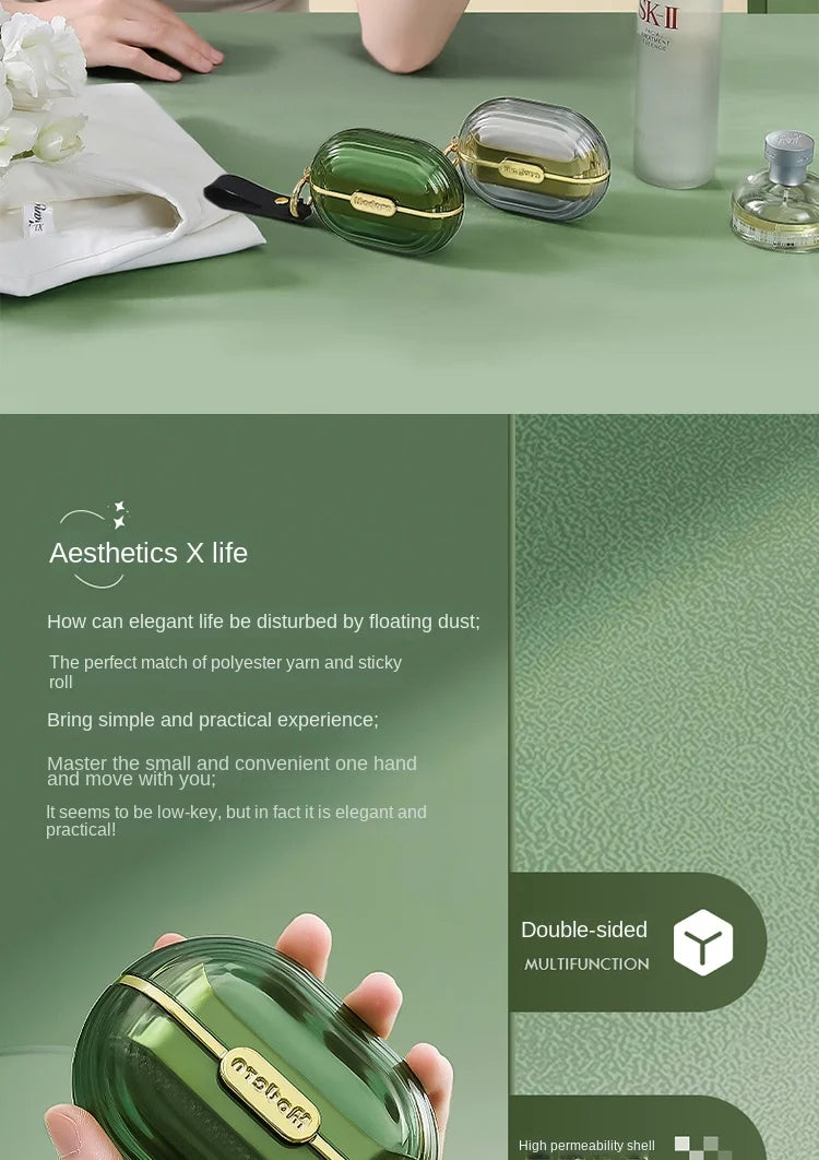 Mini Portable Lint Applicator Roller Can Be Torn To Replace Paper on The Body Stained Clothes Hair Removal Device