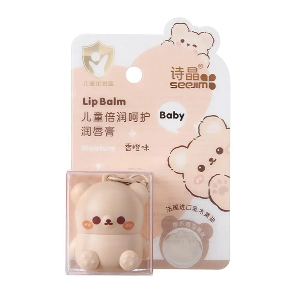 Children Fruity Lip Balm Cute Little Bear Lip Balm For Baby Moisturizing Anti-Dry Anti Crack Lipbalm Lip Care