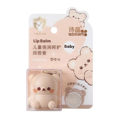 Children Fruity Lip Balm Cute Little Bear Lip Balm For Baby Moisturizing Anti-Dry Anti Crack Lipbalm Lip Care
