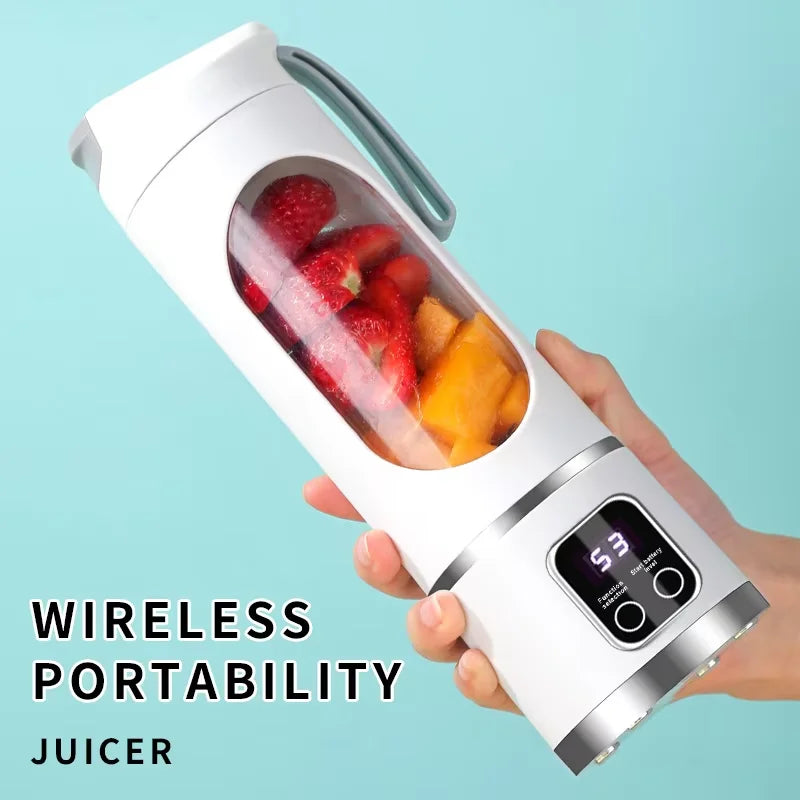 Electric Juicer Cup 8/12 Blades Milkshake Machine Portable Fruit Milk Mixing Tool Mini Fresh Juice Portable Blender For Home