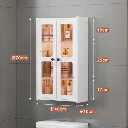 Open Cabinets Towel Cabinet Storage Bathroom Furniture Vanity Sink Narrow Double Washbasin Shelf Locker Wall Pharmacy Floor Wc