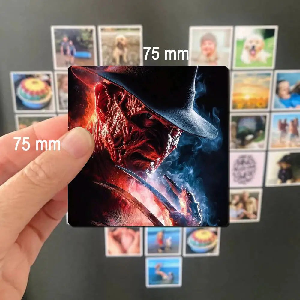 Horror Freddy Krueger Fridge Magnet Photo Personalized For Office Family Kitchen Refrigerator Friends Gift Holiday Decor