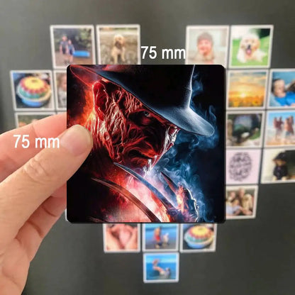 Horror Freddy Krueger Fridge Magnet Photo Personalized For Office Family Kitchen Refrigerator Friends Gift Holiday Decor