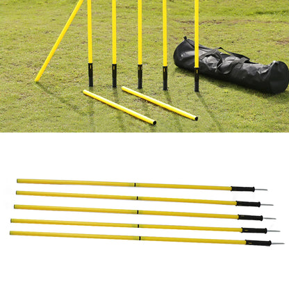 Soccer  Poles Set Yellow  Poles 1.5m  Training Poles Soccer Training Sports  Poles with Base Buckles