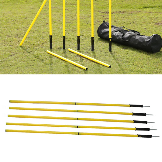 Soccer  Poles Set Yellow  Poles 1.5m  Training Poles Soccer Training Sports  Poles with Base Buckles