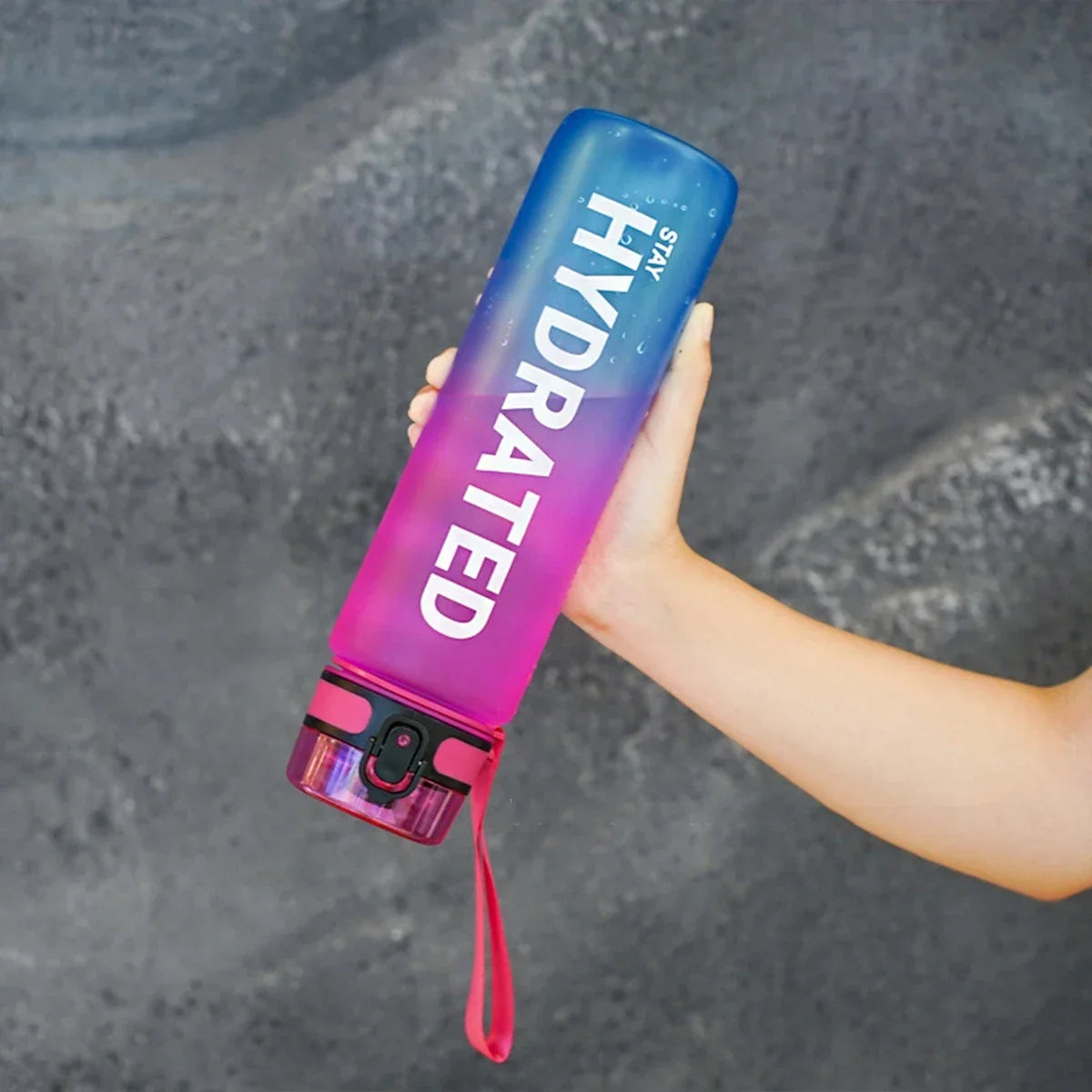 32oz Water Bottle Motivational Sport Water Bottle Leakproof Drinking Bottles Outdoor Sports Travel Kettle Drinking Water Bottle