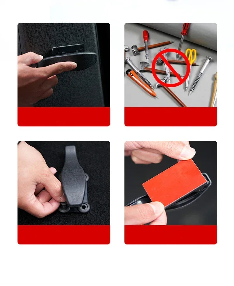 2PCS Universal Car Hook Seat Back Hook Multi-purpose Trunk Umbrella Holder Car Umbrella Storage Car Interior Accessories Storage